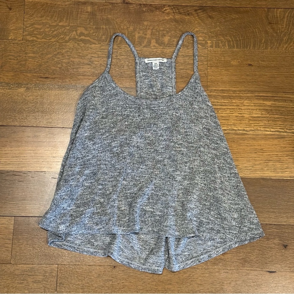 American Eagle Outfitters Heathered Gray Tank Top